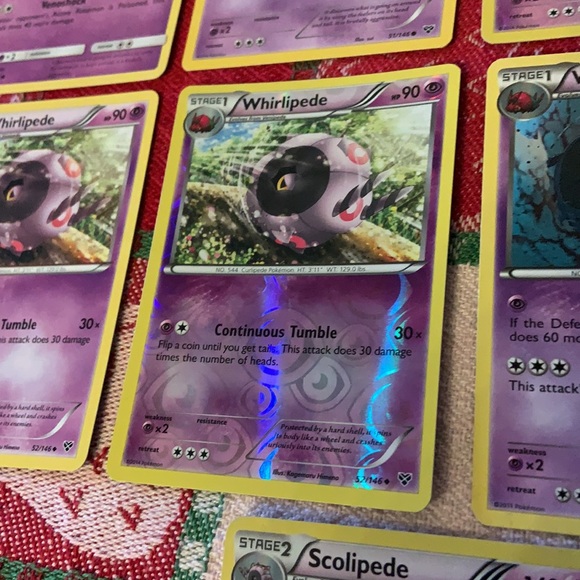 Pokemon TCG Venipede/Whirlipede/Scolipede Bundle (13 Cards) - Picture 7 of 16